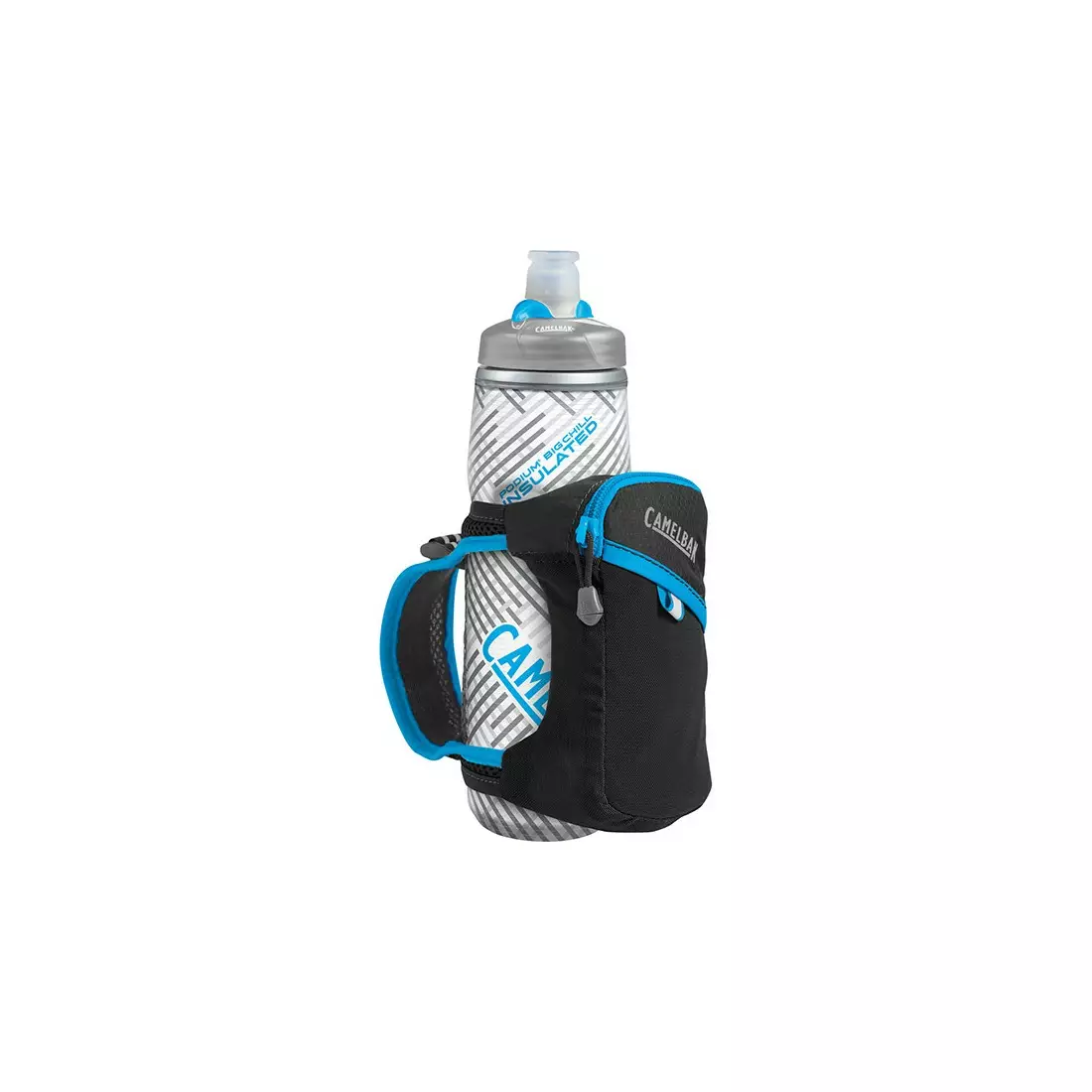 Camelbak thermal water bottle with a running handle Quick Grip Chill 620 ml Black/Atomic Blue 