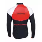 DEKO HALF men's cycling sweatshirt, black and red