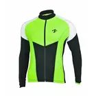 DEKO HALF men's cycling sweatshirt, fluorine-green-black