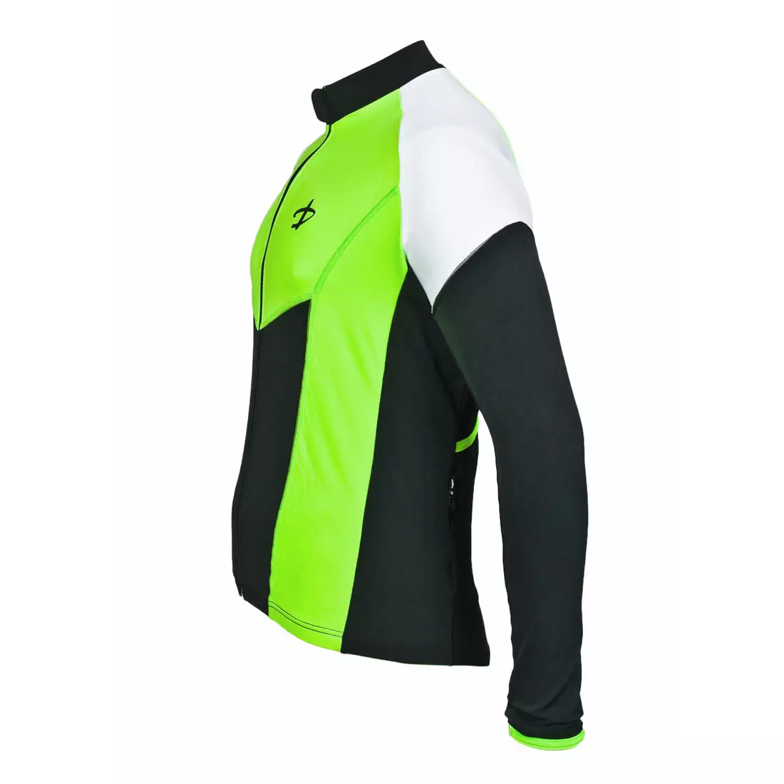 DEKO HALF men's cycling sweatshirt, fluorine-green-black