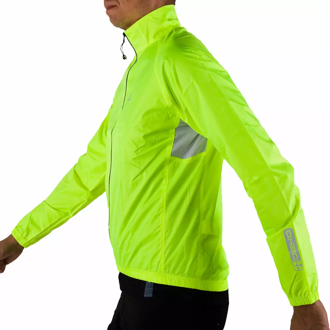 DEKO RAIN 2 light rain cycling jacket, fluor yellow
