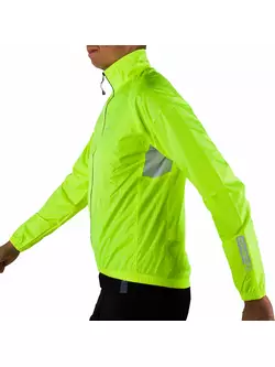 DEKO RAIN 2 light rain cycling jacket, fluor yellow