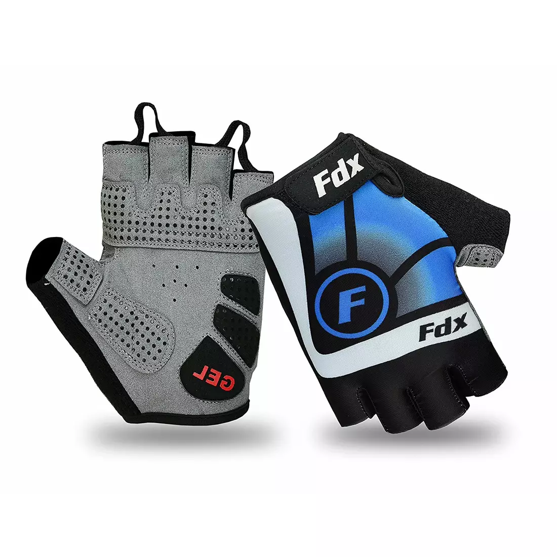 FDX 1020 cycling gloves blue