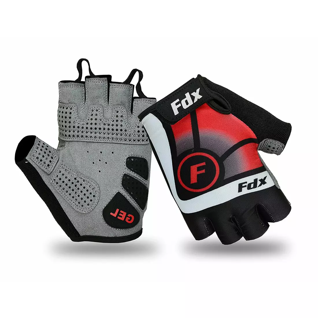 FDX 1020 red bicycle gloves
