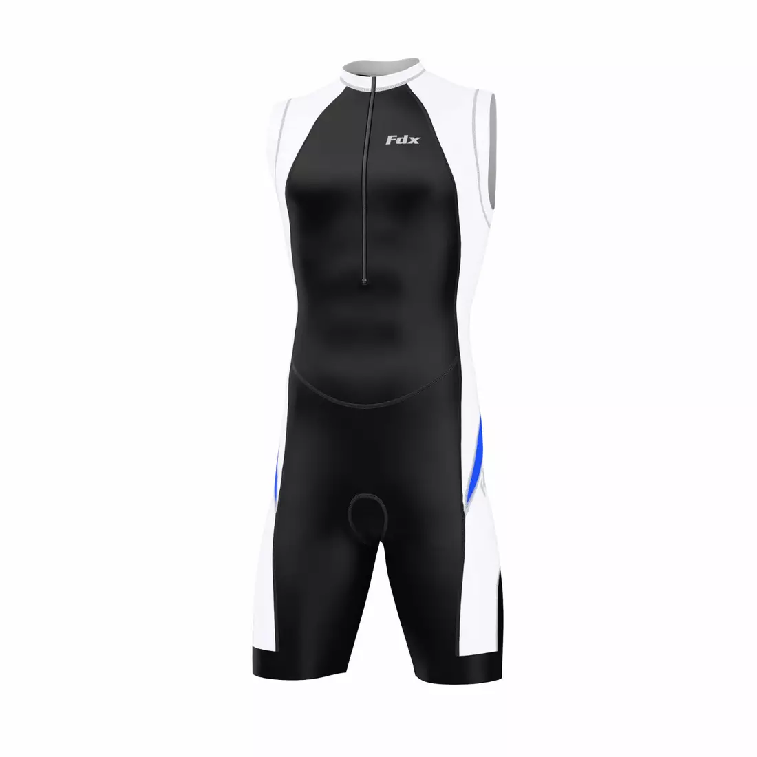 FDX 1030 triathlon suit black, white and blue
