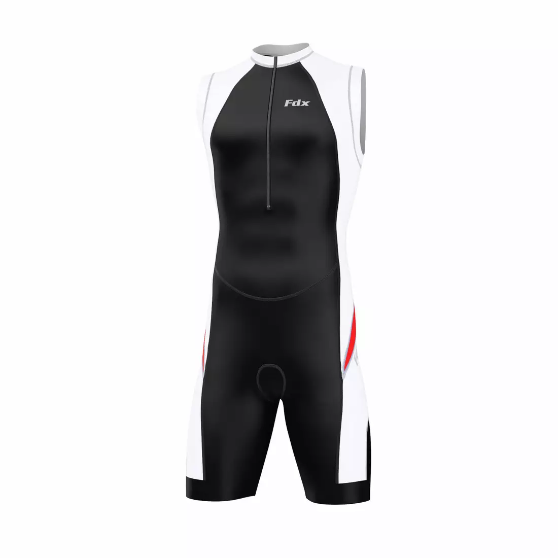 FDX 1030 triathlon suit black, white and red