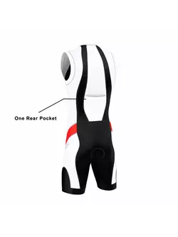 FDX 1030 triathlon suit black, white and red