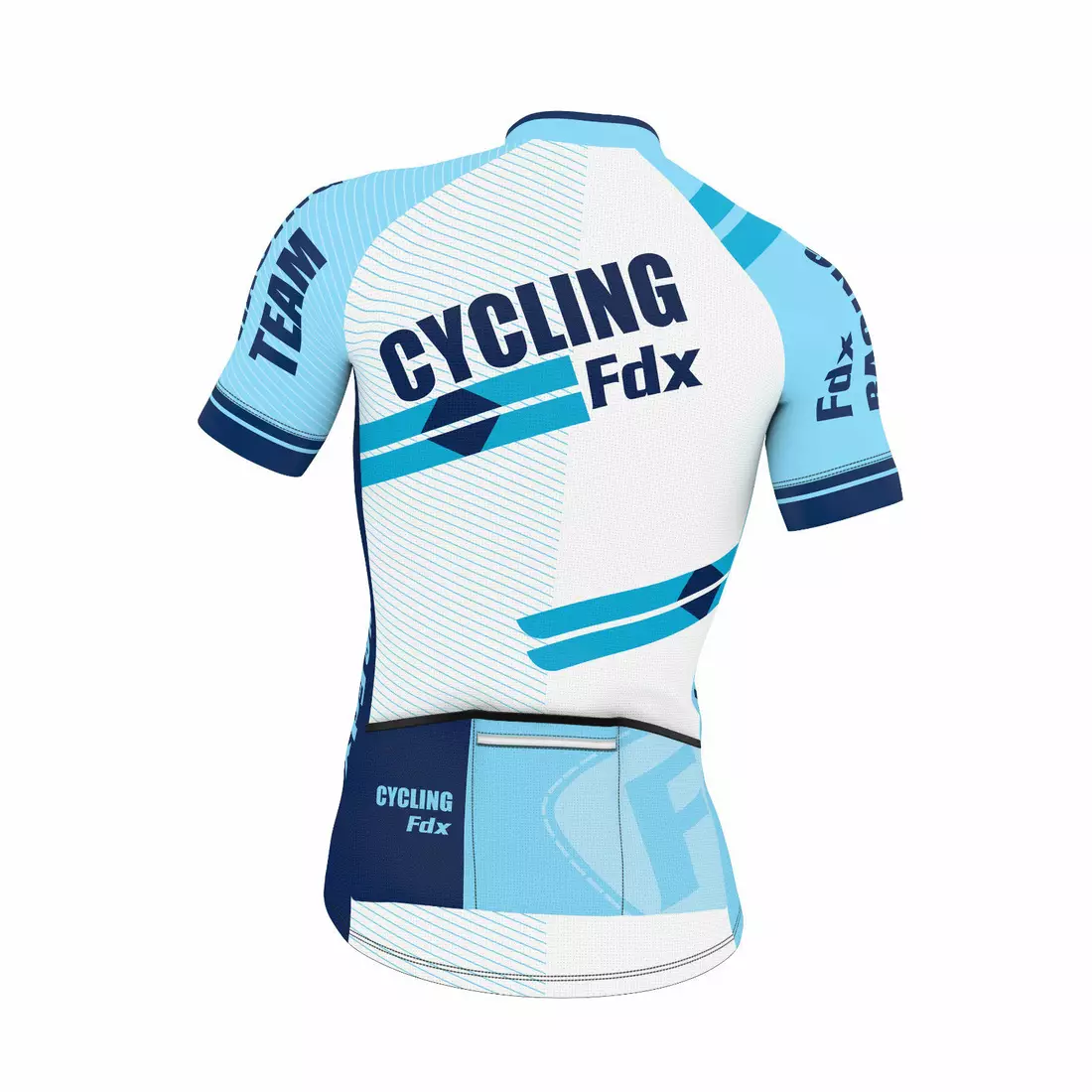 FDX 1050 men's cycling jersey, black-blue