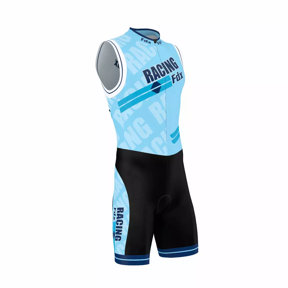 FDX 1050 triathlon suit black and blue