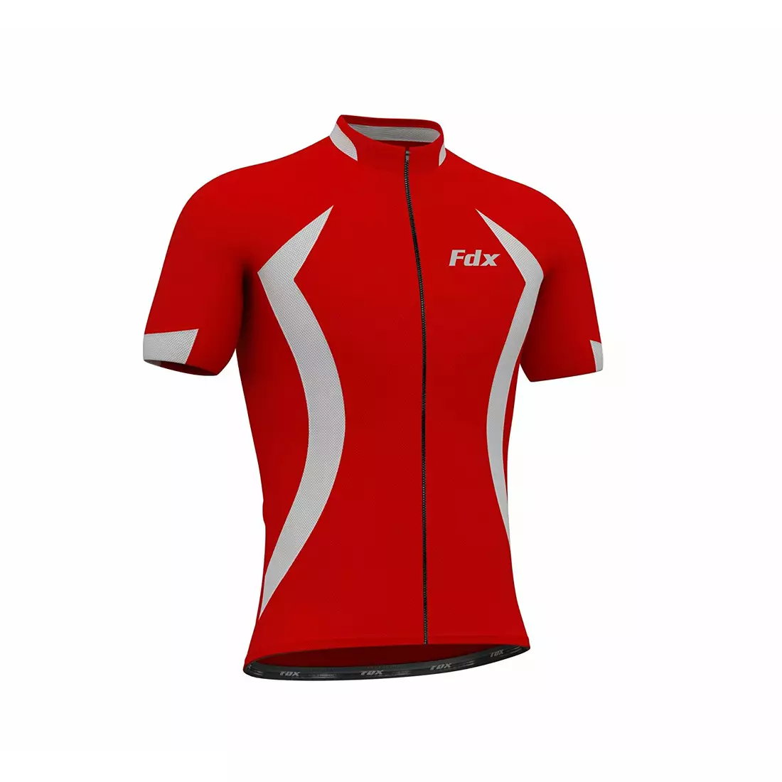 FDX 1090 cycling jersey, red and white