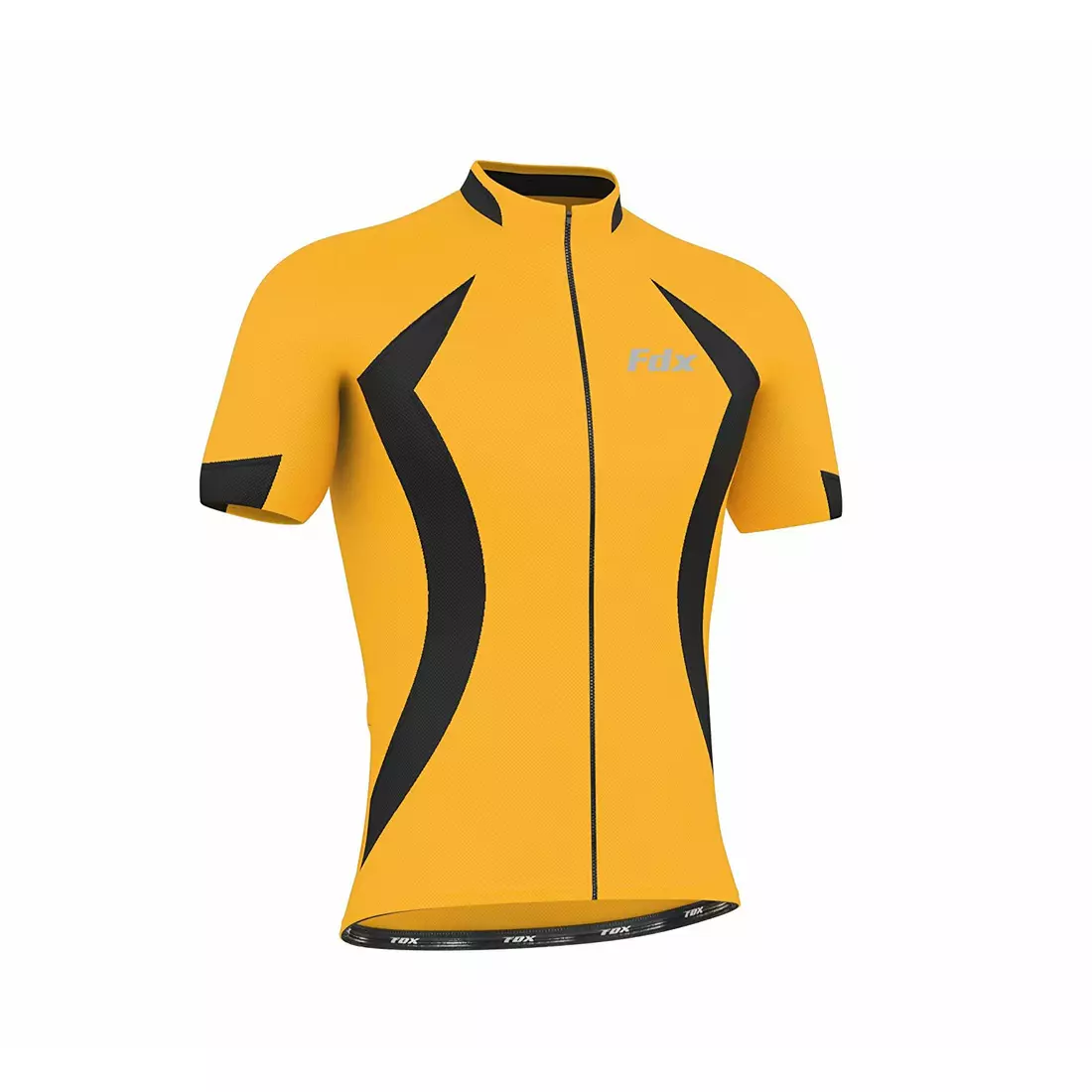 FDX 1090 cycling jersey, yellow and black