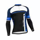 FDX 1220 men's cycling sweatshirt, black and blue