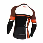 FDX 1220 men's cycling sweatshirt, black and orange