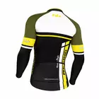 FDX 1220 men's cycling sweatshirt, black and yellow