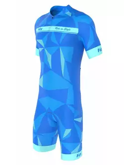 FDX 1270 one-piece cycling suit/suit, blue