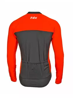 FDX 1280 men's cycling jersey, black and red