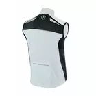 FDX 1510 men's cycling vest, white and black