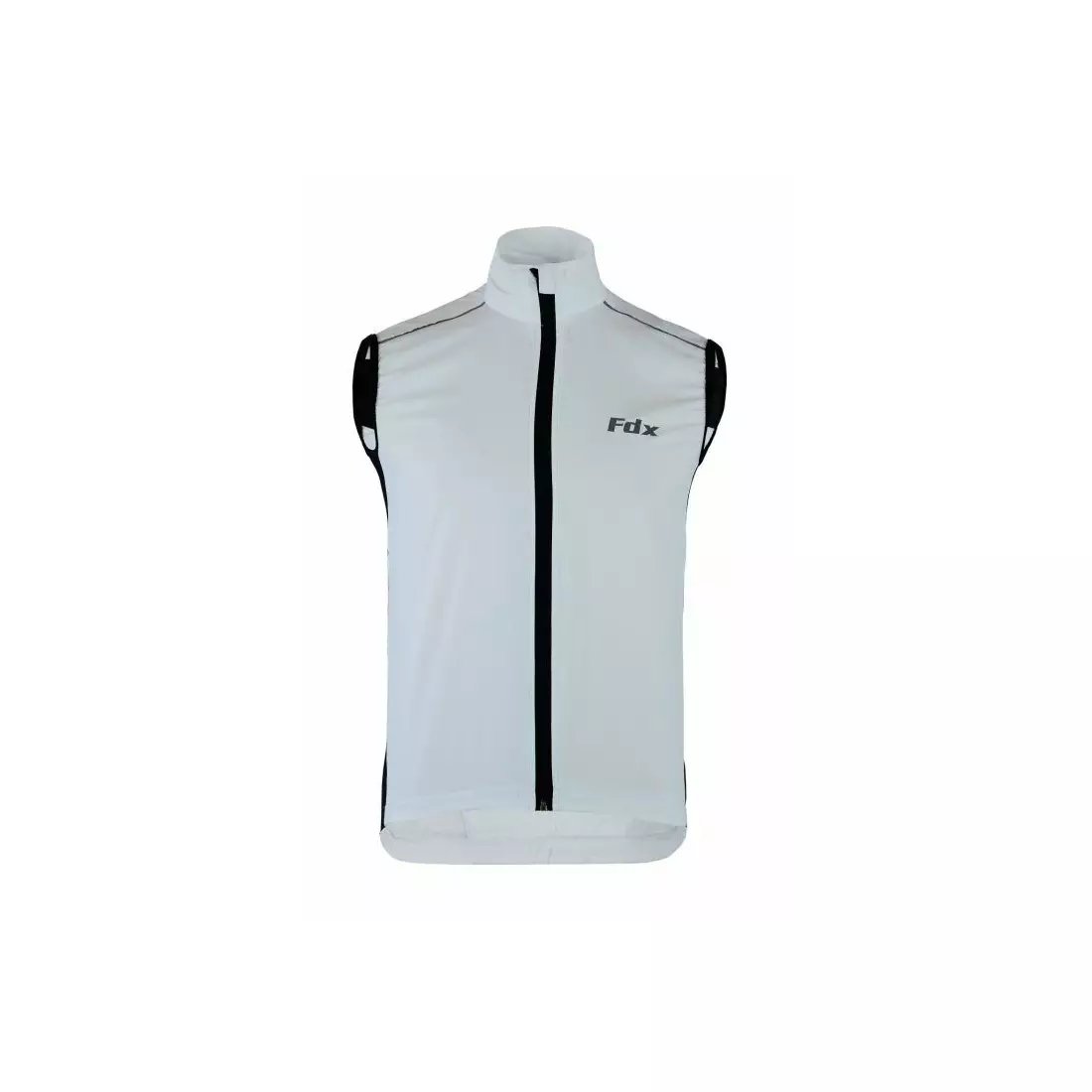FDX 1510 men's cycling vest, white and black