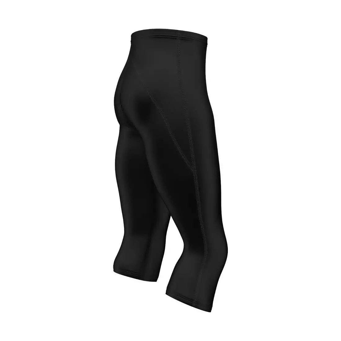 FDX 1600 men's cycling shorts 3/4 black/black stitching