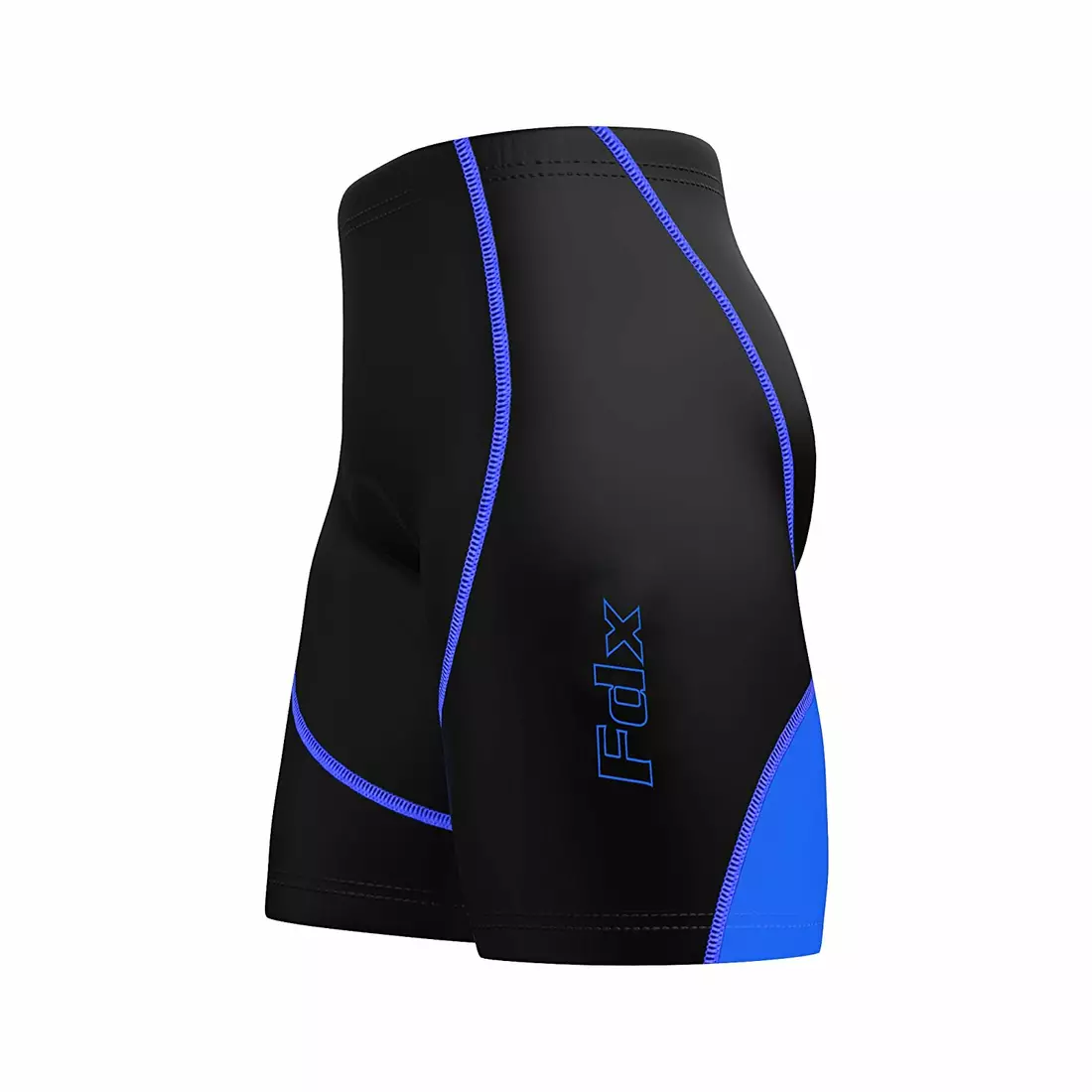 FDX 1610 bib shorts, black and blue