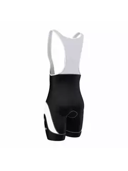FDX 940 men's bib shorts, black and white
