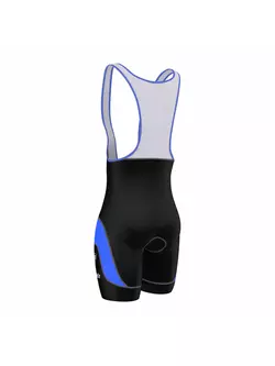 FDX 940 men's bib shorts, black, white-blue