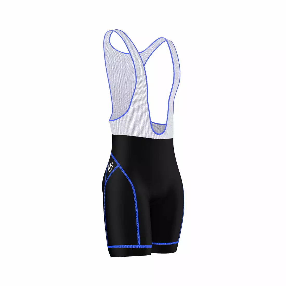 FDX 970 men's bib shorts, black and blue