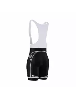 FDX 970 men's bib shorts, black and white