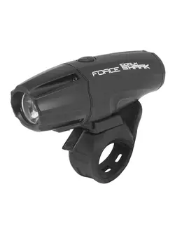 FORCE 45210 SHARK CREE XPE-R3 front bicycle light, 1000 lumens, USB