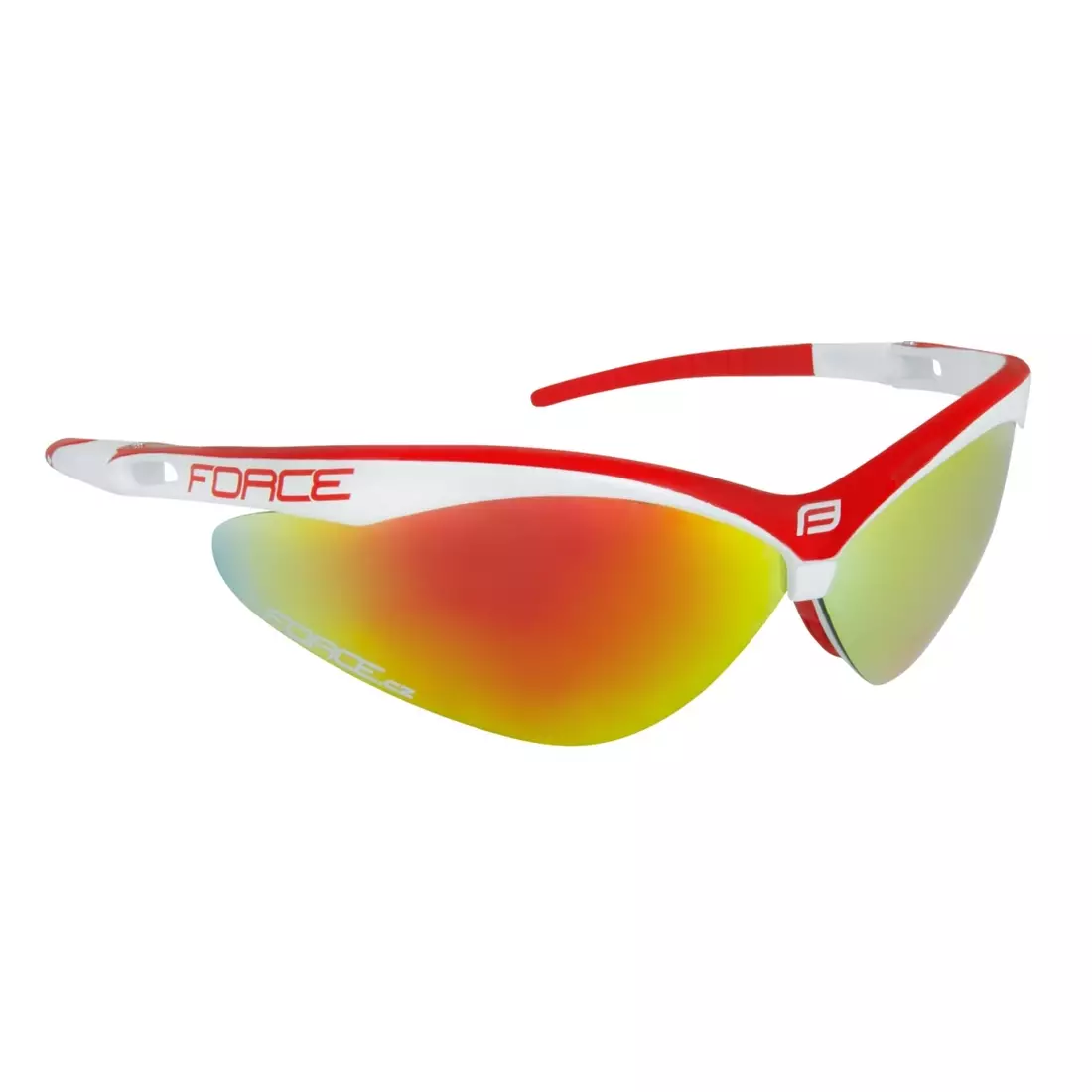 FORCE AIR glasses with replaceable lenses, white and red 91043