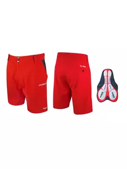 FORCE BLADE men's cycling shorts, Red 900322 