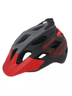 FORCE Bicycle helmet RAPTOR gray-red 902971/2