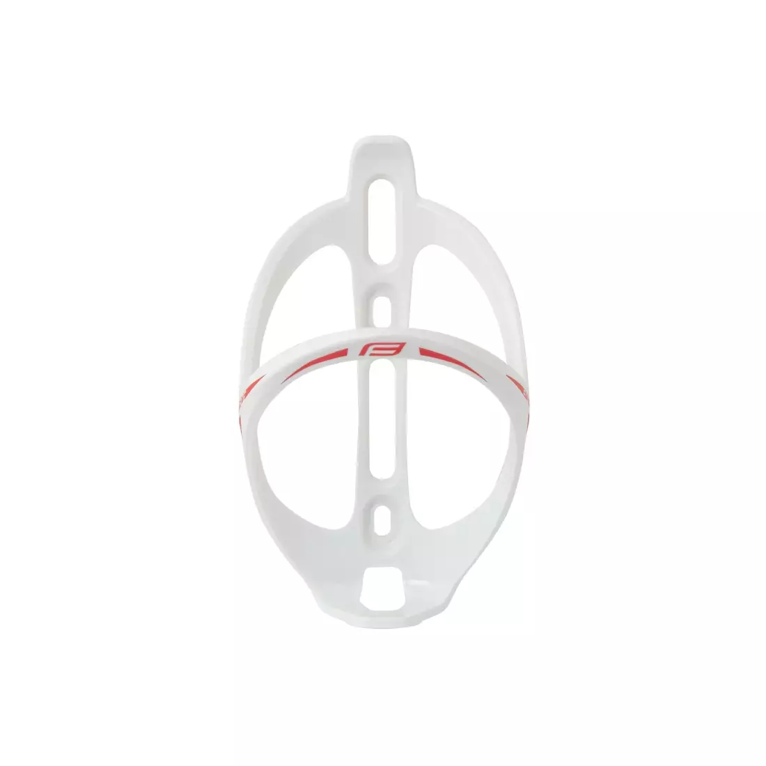 FORCE GET Water bottle cage white and red 241295
