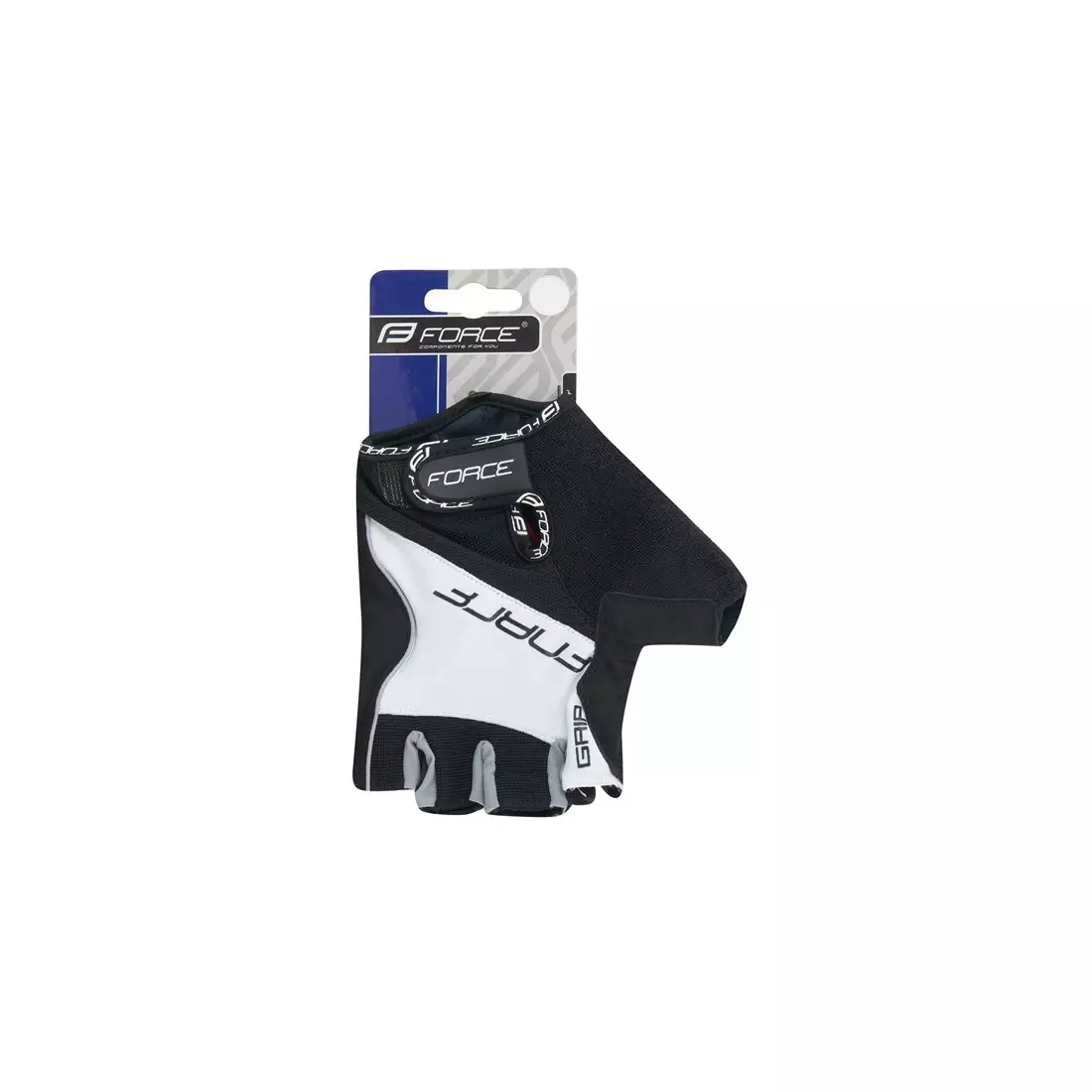 FORCE GRIP cycling gloves white 905146