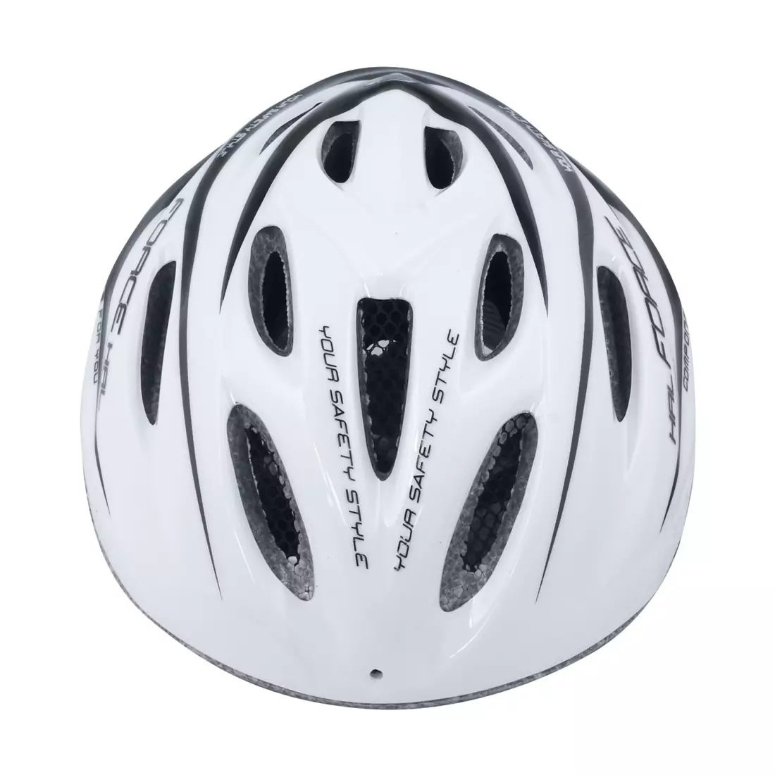 FORCE HAL bicycle helmet White and black