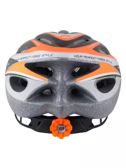 FORCE HAL bicycle helmet black-orange-white
