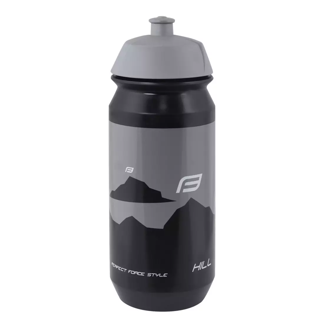 FORCE HILL bicycle bottle 0.5l black and gray 25192