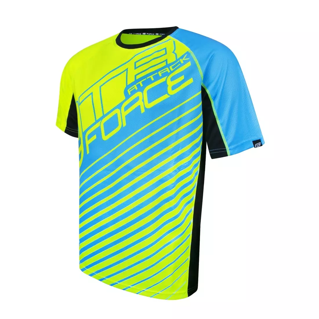 FORCE MTB ATTACK loose MTB cycling jersey fluoro-blue 900151