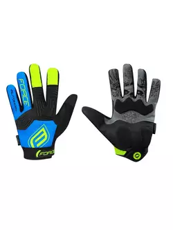 FORCE MTB AUTONOMY cycling gloves black and blue