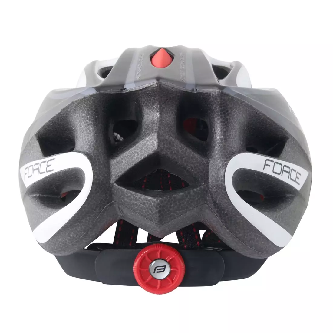 FORCE TERY bicycle helmet white, black and red 902729/30