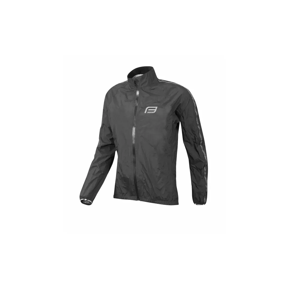 FORCE X45 rain cycling jacket, black 899750