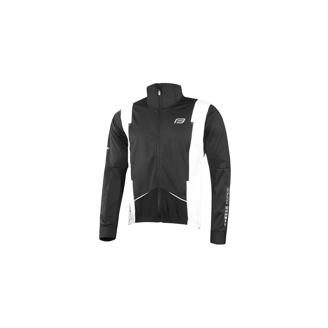 FORCE X58 light cycling jacket bicycle windbreaker black and white