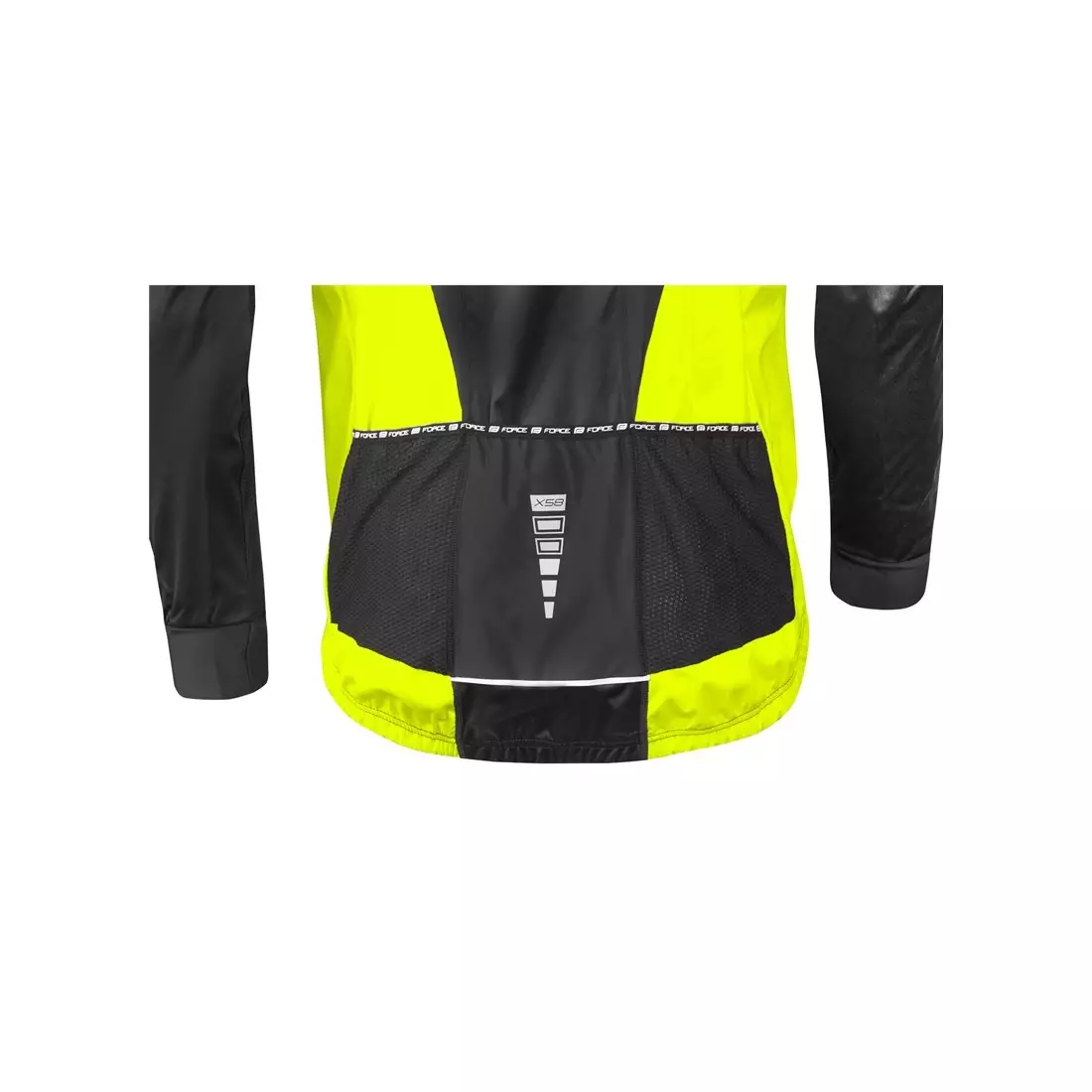 FORCE X58 light jacket, cycling windbreaker for the transition period. black-fluor 899807