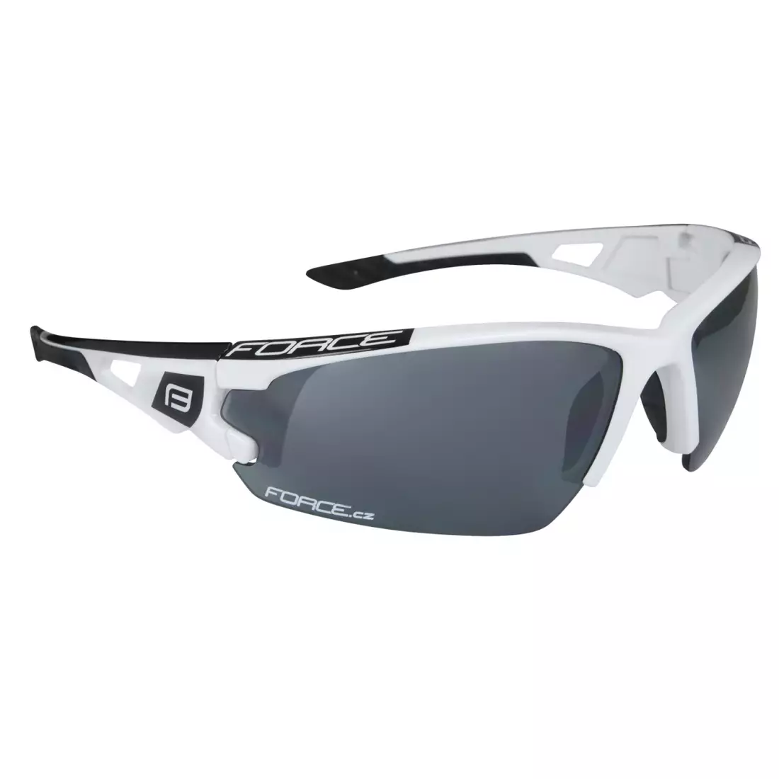 FORCE sports glasses with replaceable lenses CALIBRE, White 91054