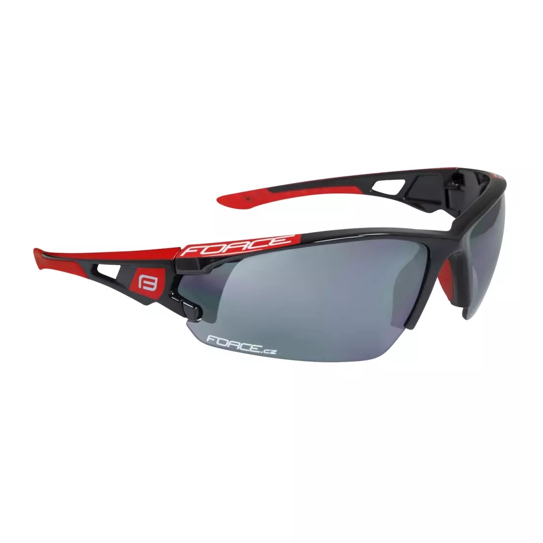 FORCE sports glasses with replaceable lenses CALIBRE, black and red 91053