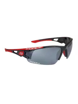 FORCE sports glasses with replaceable lenses CALIBRE, black and red 91053