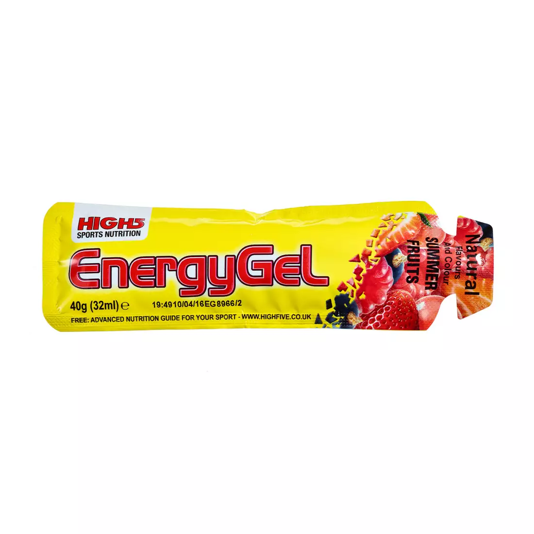 HIGH5 EnergyGel energy gel flavor: SUMMER FRUITS capacity. 32 ml