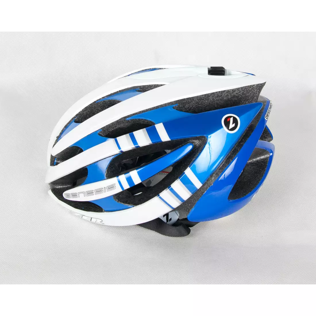 LAZER GENESIS bicycle helmet, road, blue and white
