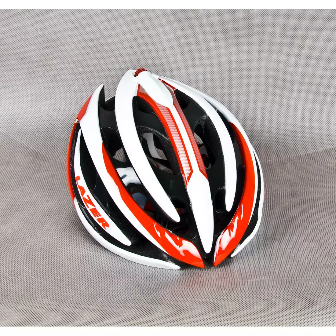 LAZER GENESIS bicycle helmet, road, white and red