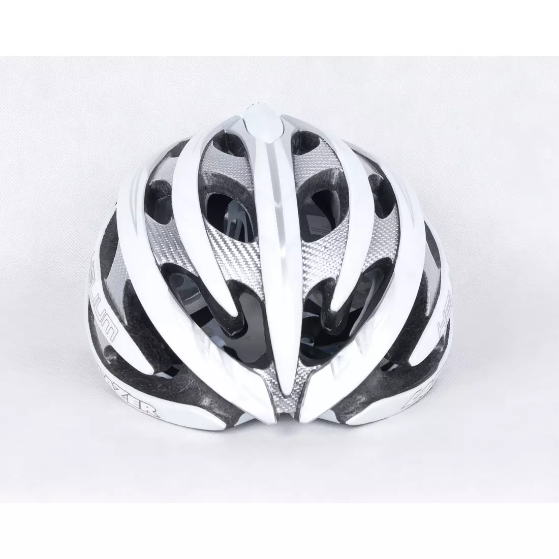 LAZER HELIUM road bicycle helmet, silver